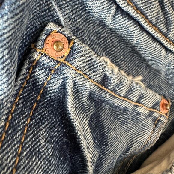 GRLFND x Revolve Amanda Jeans Distressed Straight Leg 90s High Waist Scandi 26 - Picture 9 of 13